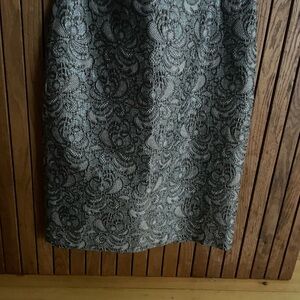 Ann Taylor Silver Gray Midi Pencil Skirt